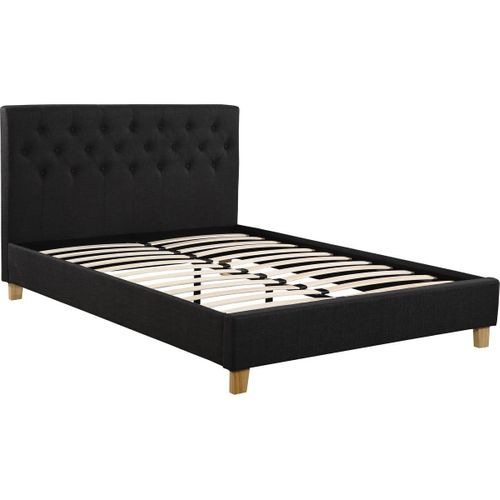 Lit Double "emmy" - 140 X 190 Cm - Gris