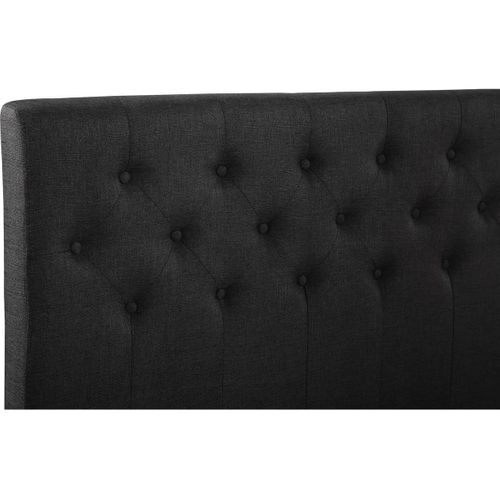 Lit Double "emmy" - 140 X 190 Cm - Gris