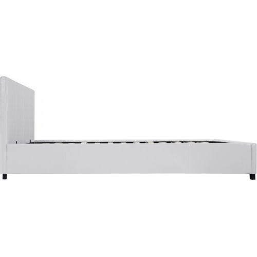 Lit Double Avec Coffre "carla" - 160 X 200 Cm - Blanc