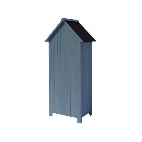 Armoire De Jardin "cabanon" - 77 X 54.5 X 179 Cm - Bleu Ciel