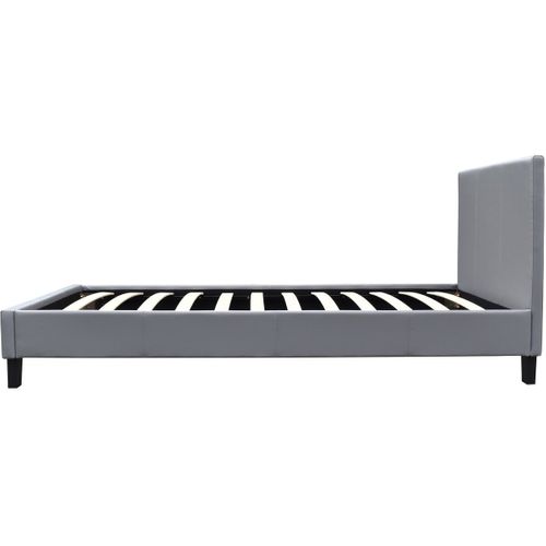 Lit "lina" - 90 X 190 Cm - Gris Clair