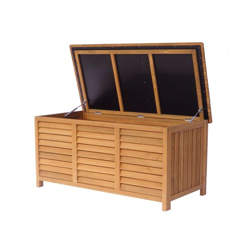 Coffre De Jardin En Bois "macao" - 130 X 64 X 60 Cm - Marron