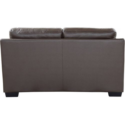 Canapé Cuir Et Pvc "cardiff"- 163 X 92 X 93 Cm - Chocolat
