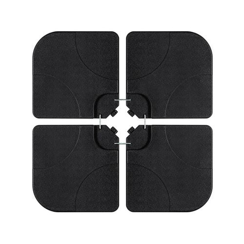 Pied De Parasol 4 Dalles à Lester Jusqu'à 3 X 3 - 52l - Noir