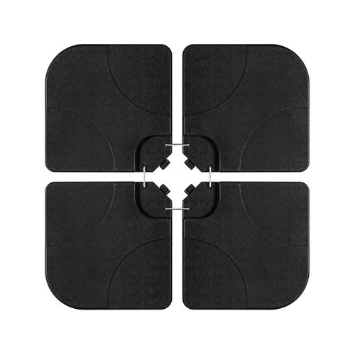 Pied De Parasol 4 Dalles à Lester Jusqu'à 3 X 3 - 52l - Noir