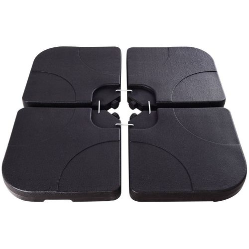 Pied De Parasol 4 Dalles à Lester Jusqu'à 3 X 3 - 52l - Noir