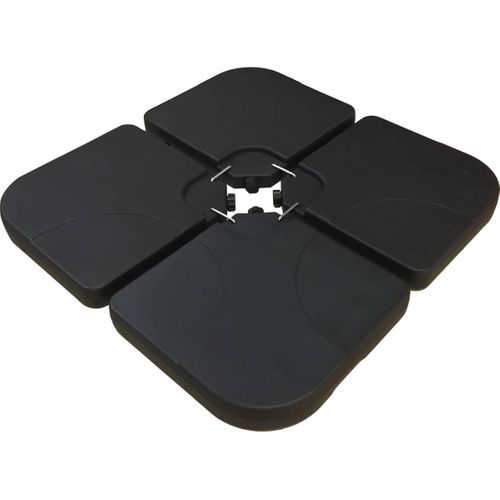 Pied De Parasol 4 Dalles à Lester Jusqu'à 3 X 3 - 52l - Noir