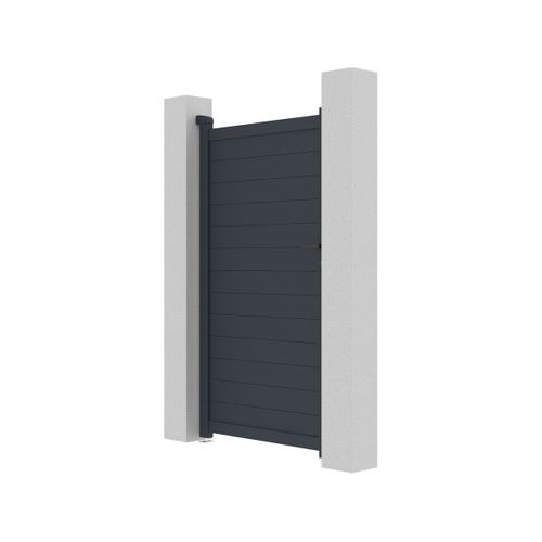 Portillon Aluminium "marc" - 101.2 X 180.9 Cm - Gris