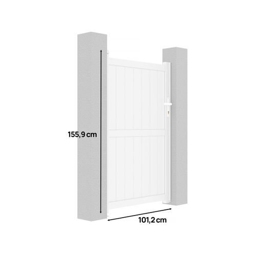 Portillon Aluminium "lola" - 101.2 X 155.9 Cm - Blanc