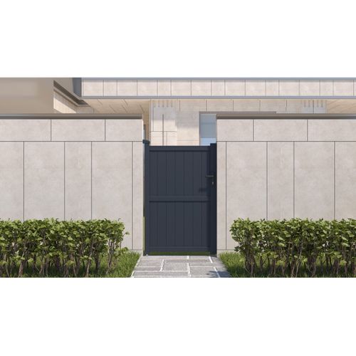 Portillon Aluminium "maurice" - 101.2 X 155.9 Cm - Gris