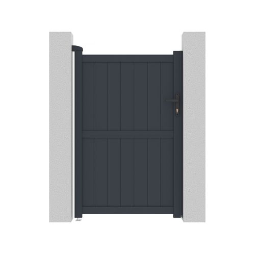 Portillon Aluminium "maurice" - 101.2 X 155.9 Cm - Gris