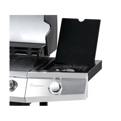 Barbecue Gaz Avec Couvercle En Verre "bingo 5" - 4 Brûleurs + 1 Latéral + Housse Protection - 15.2 K