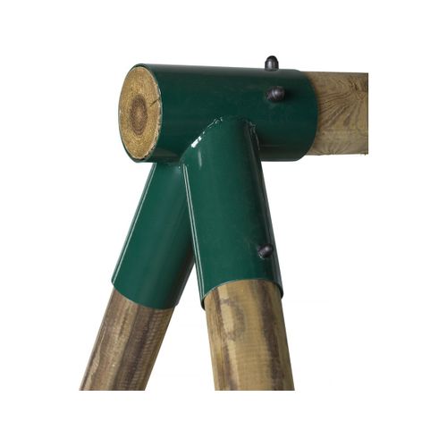 Portique Bois "nelio" - Avec 2 Balançoires , 1 Vis-à-vis Et 1 Nacelle.