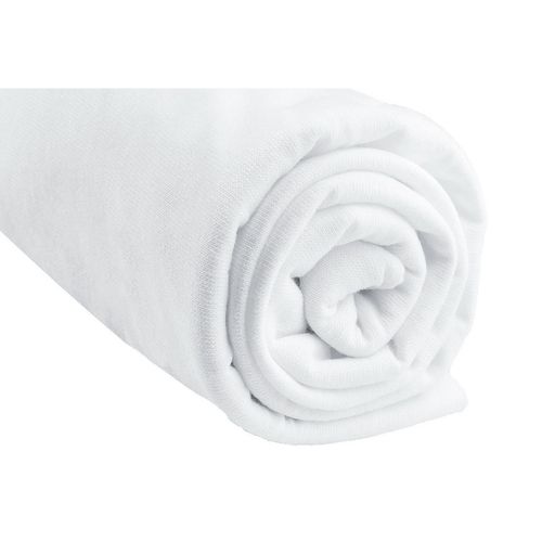 Lot De 3 Draps Housse Jersey 100% Coton - 50x100 Cm - Blanc