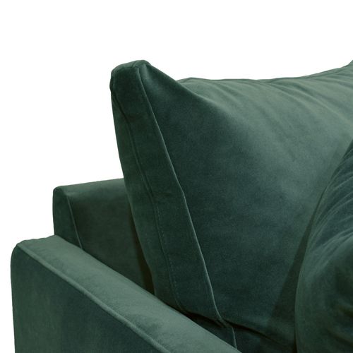 Canapé 3 Places En Velours Pieds Tournés