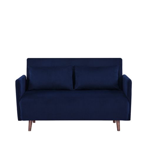 Canapé Convertible 2 Places En Velours Côtelé L120cm