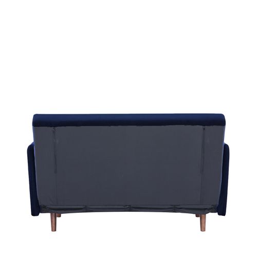 Canapé Convertible 2 Places En Velours Côtelé L120cm