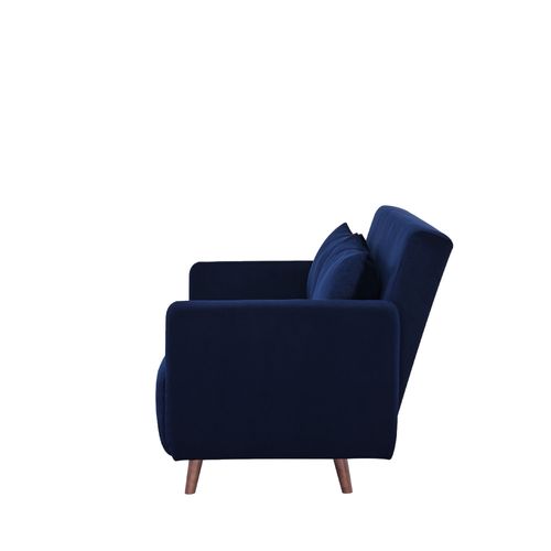 Canapé Convertible 2 Places En Velours Côtelé L120cm