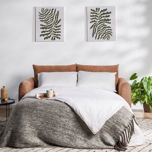 Canapé Convertible 2,5 Places En Tissu