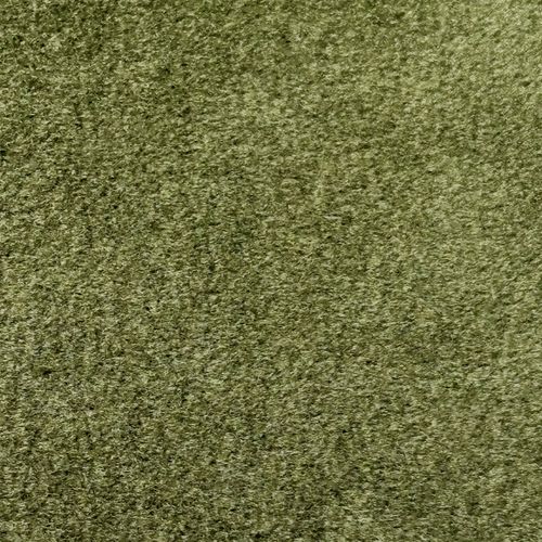 Pouf En Velours Pieds Bois Foncé