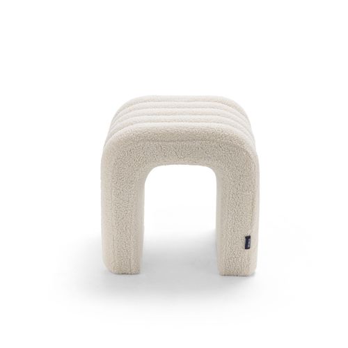 Tabouret Rembourré En Tissu Bouclette