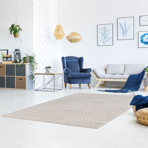 Tapis Contemporain à Motif Géométrique