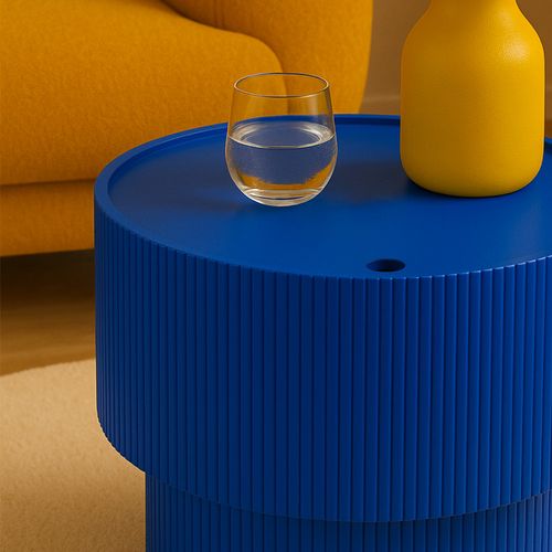 Table D'appoint Avec Rangement En Bois Ø38,5cm