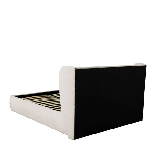 Lit Coffre En Tissu Bouclette 160x200cm