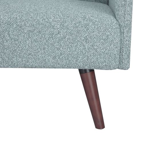 Canapé Convertible 3 Places En Tissu Bouclette