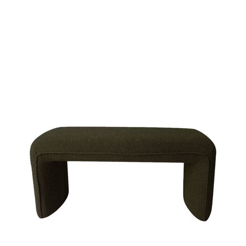 Banc Rembourré En Tissu Bouclette L100cm