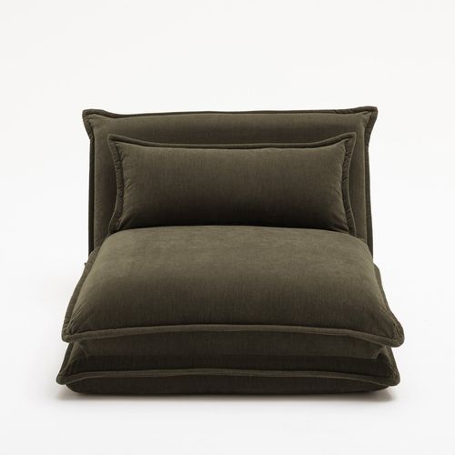 Chauffeuse Convertible 1 Personne En Tissu Chenille