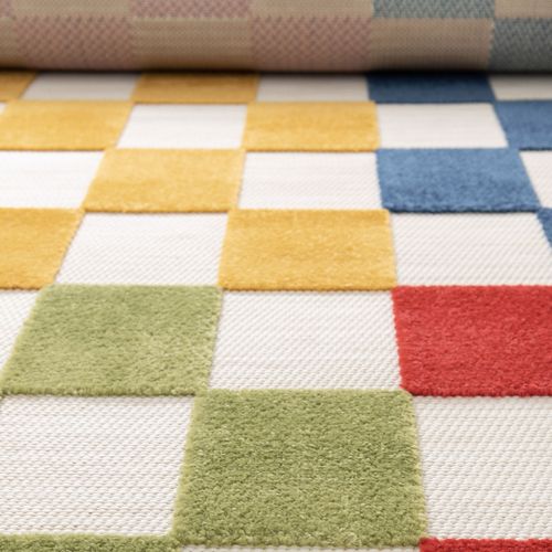 Tapis Intérieur Et Extérieur à Motif Géométrique