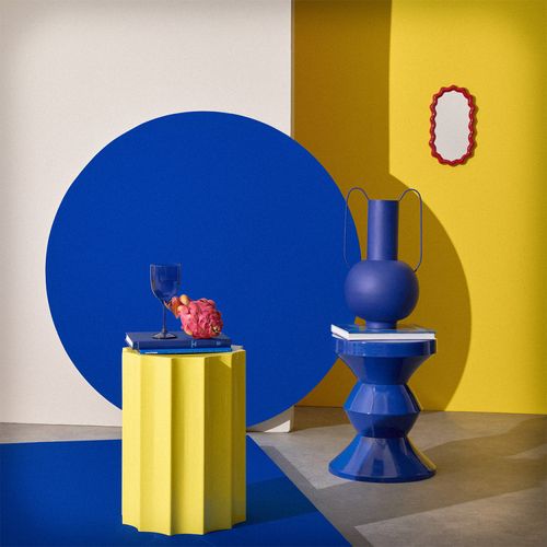 Table D'appoint Ronde En Aluminium Ø33,5cm