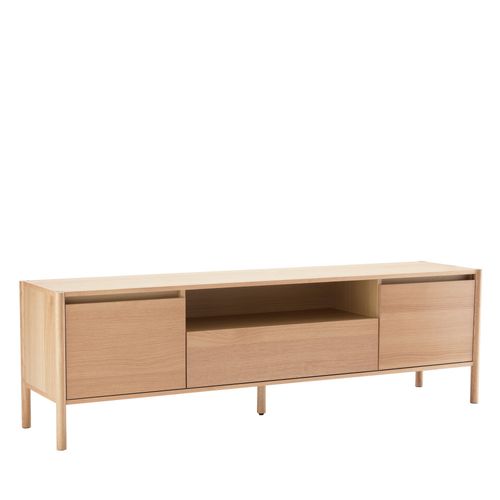 Meuble TV 2 Portes 1 Tiroir En Bois L180cm