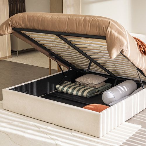 Lit Coffre En Tissu 160x200cm