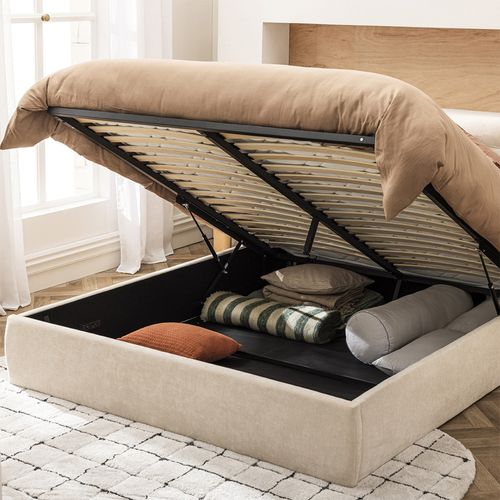 Lit Coffre En Tissu 160x200cm