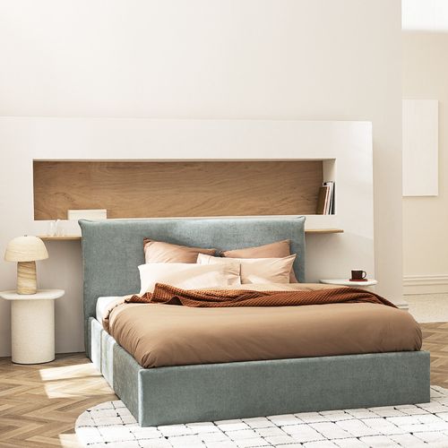 Lit Coffre En Tissu 160x200cm