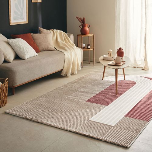Tapis Contemporain à Motif Géométrique