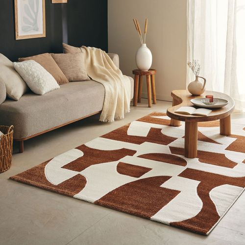 Tapis Contemporain à Motif Géométrique