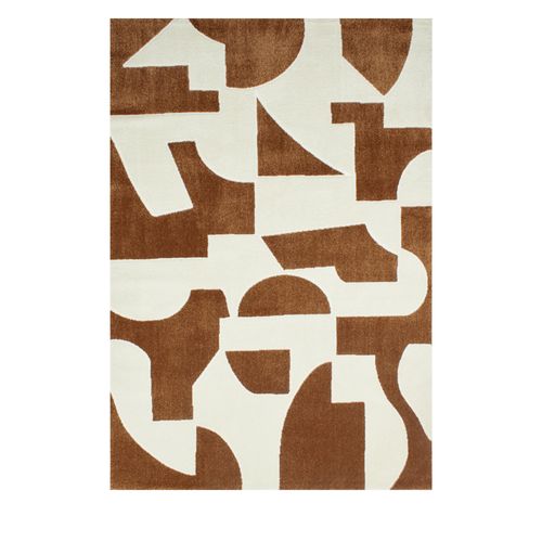 Tapis Contemporain à Motif Géométrique