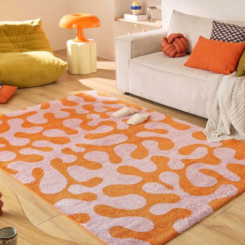 Tapis Vintage à Motif Abstrait
