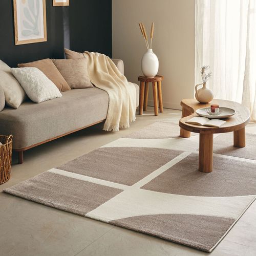 Tapis Contemporain à Motif Géométrique