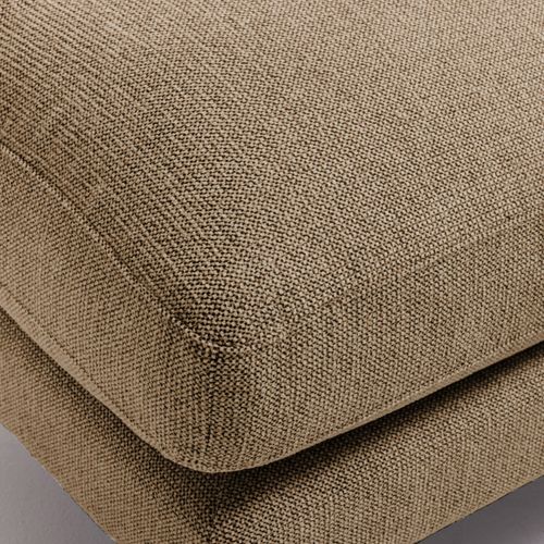 Pouf En Tissu Pieds Bois Foncé