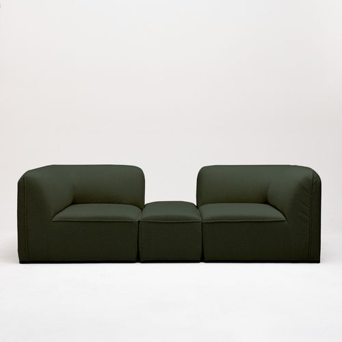 Angle Réversible Pour Canapé Modulable En Tissu Bouclette