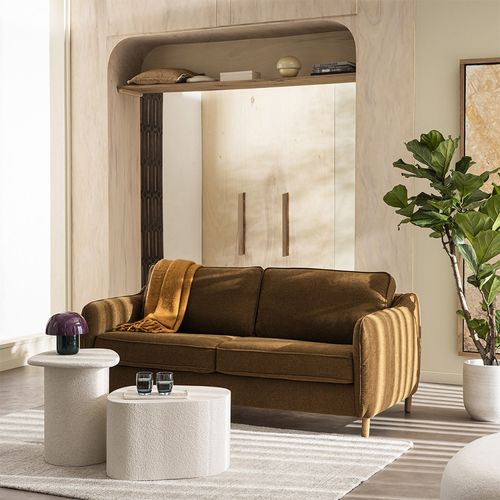 Canapé Convertible Express 2 Places En Tissu