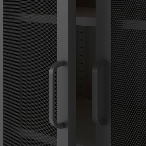 Vaisselier 2 Portes En Métal H170cm