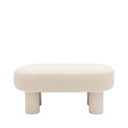 Banc Arrondi En Tissu Bouclette L105cm