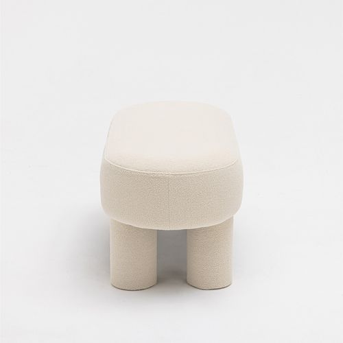 Banc Arrondi En Tissu Bouclette L105cm