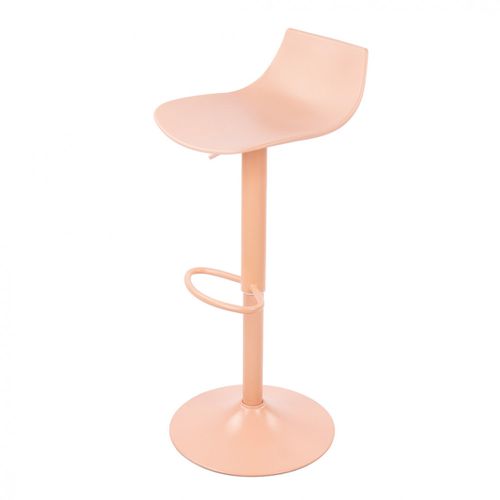 Lot De 2 Chaises De Bar Réglables En Plastique Et Métal H58-79cm