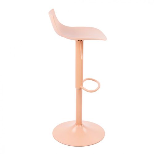 Lot De 2 Chaises De Bar Réglables En Plastique Et Métal H58-79cm